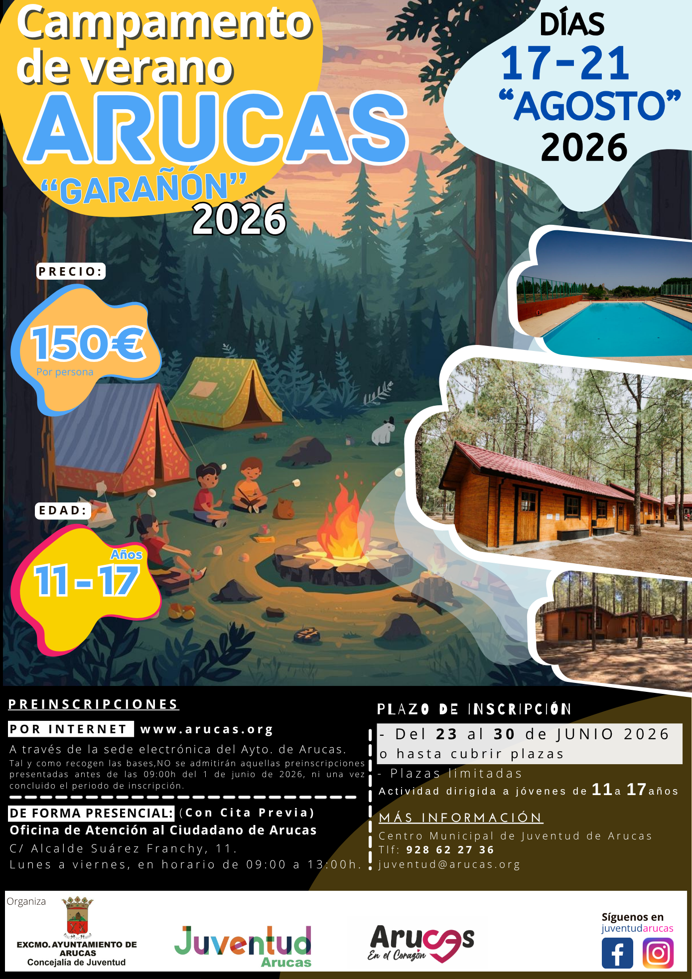 Cartel_Campamento de verano Arucas - Garañón 2026